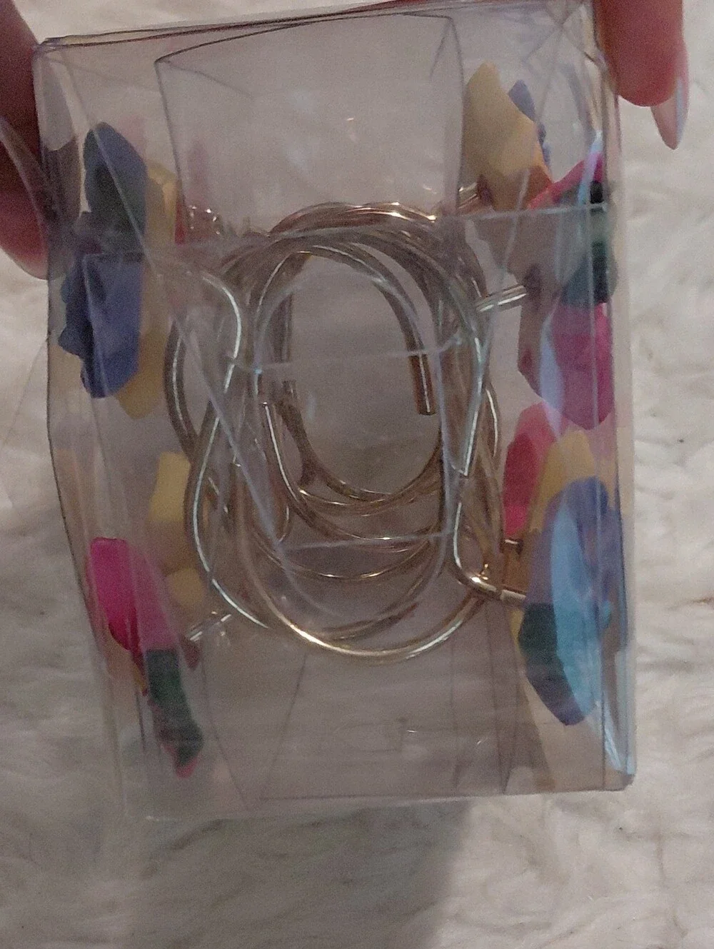 Multicolor Floral Shower Curtain Hooks - Set of 12